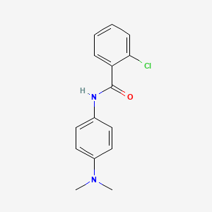 molecular formula C15H15ClN2O B5647328 2-chloro-N-[4-(dimethylamino)phenyl]benzamide 