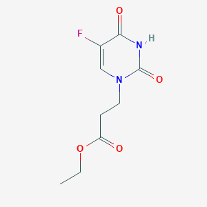 molecular formula C9H11FN2O4 B5647366 ethyl 3-(5-fluoro-2,4-dioxo-3,4-dihydro-1(2H)-pyrimidinyl)propanoate 