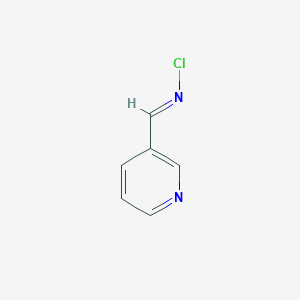molecular formula C6H5ClN2 B564737 Pyridine,3-(n-chloroformimidoyl)- CAS No. 100703-95-5
