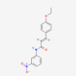 molecular formula C17H16N2O4 B5647371 3-(4-ethoxyphenyl)-N-(3-nitrophenyl)acrylamide 