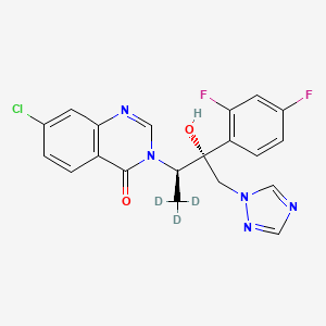 molecular formula C20H16ClF2N5O2 B564738 Albaconazole-d3 CAS No. 1217825-34-7