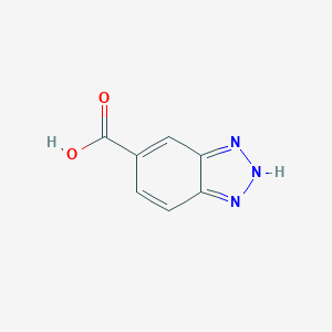molecular formula C7H5N3O2 B056474 1H-Benzotriazole-5-carboxylic acid CAS No. 23814-12-2