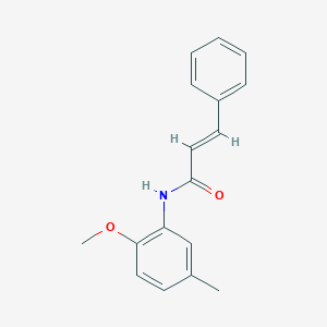 molecular formula C17H17NO2 B5647429 N-(2-methoxy-5-methylphenyl)-3-phenylacrylamide 