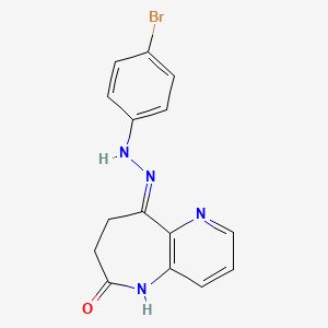 7,8-Dihydro-9-[2-(4-bromophenyl)hydrazone]-5H-pyrido[3,2-b]azepine-6,9-dione