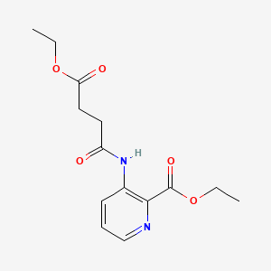 3-[(4-Ethoxy-1,4-dioxobutyl)amino]-2-pyridinecarboxylic acid ethyl ester