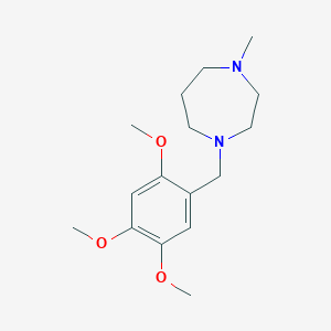 molecular formula C16H26N2O3 B5647487 1-methyl-4-(2,4,5-trimethoxybenzyl)-1,4-diazepane 
