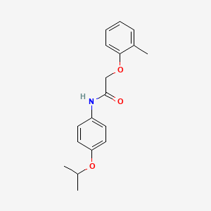molecular formula C18H21NO3 B5647509 N-(4-isopropoxyphenyl)-2-(2-methylphenoxy)acetamide 