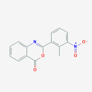 molecular formula C15H10N2O4 B5647517 2-(2-methyl-3-nitrophenyl)-4H-3,1-benzoxazin-4-one 