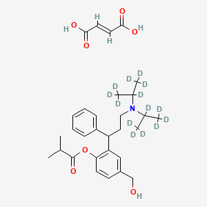 molecular formula C30H41NO7 B564752 rac Fesoterodine-d14 Fumarate CAS No. 1185237-08-4