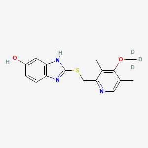 molecular formula C16H17N3O2S B564753 5-O-去甲奥美拉唑-d3 硫化物 CAS No. 1189968-01-1