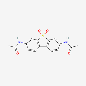 molecular formula C16H14N2O4S B5647563 N,N'-(5,5-dioxidodibenzo[b,d]thiene-3,7-diyl)diacetamide 