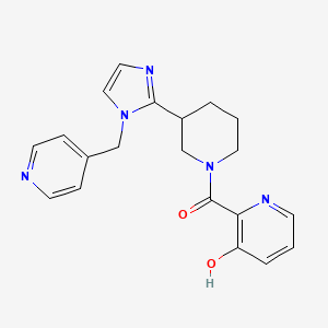 molecular formula C20H21N5O2 B5647569 2-({3-[1-(4-pyridinylmethyl)-1H-imidazol-2-yl]-1-piperidinyl}carbonyl)-3-pyridinol 