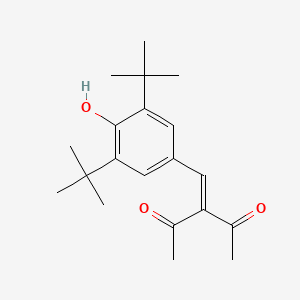 molecular formula C20H28O3 B5647580 3-(3,5-di-tert-butyl-4-hydroxybenzylidene)-2,4-pentanedione 