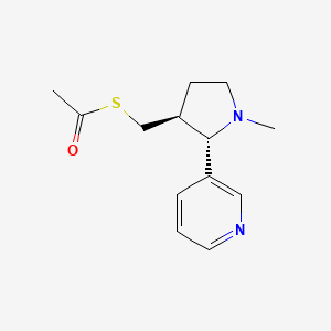 molecular formula C13H18N2OS B564764 rac-trans 3'-Acetylthiomethyl Nicotine CAS No. 1217716-10-3