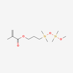 molecular formula C12H26O4Si2 B564767 Polydimethylsiloxane, monomethacryloxypropyl terminated CAS No. 104780-61-2
