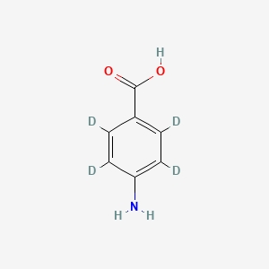molecular formula C7H7NO2 B564768 4-Aminobenzoic Acid-d4 CAS No. 350820-01-8