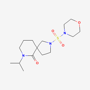 molecular formula C15H27N3O4S B5647703 7-isopropyl-2-(morpholin-4-ylsulfonyl)-2,7-diazaspiro[4.5]decan-6-one 