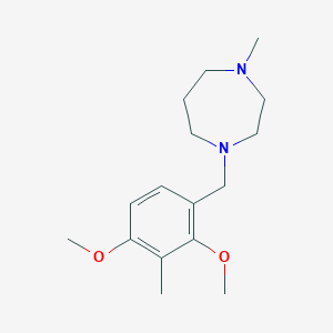 molecular formula C16H26N2O2 B5647705 1-(2,4-dimethoxy-3-methylbenzyl)-4-methyl-1,4-diazepane 