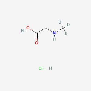 molecular formula C3H8ClNO2 B564772 N-Methyl-D3-glycine hcl CAS No. 347840-04-4