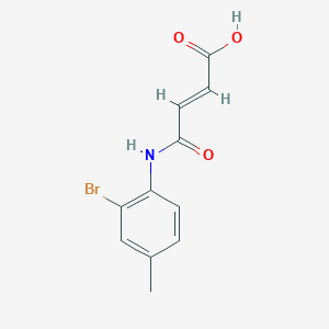 molecular formula C11H10BrNO3 B5647731 4-[(2-溴-4-甲苯基)氨基]-4-氧代-2-丁烯酸 