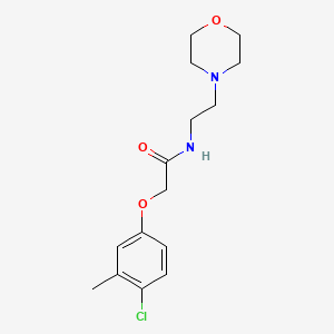 molecular formula C15H21ClN2O3 B5647743 2-(4-chloro-3-methylphenoxy)-N-[2-(4-morpholinyl)ethyl]acetamide 