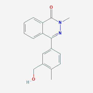 molecular formula C17H16N2O2 B5647770 4-[3-(hydroxymethyl)-4-methylphenyl]-2-methyl-1(2H)-phthalazinone 