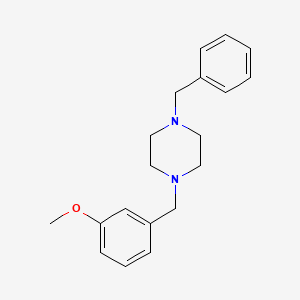 molecular formula C19H24N2O B5647797 1-benzyl-4-(3-methoxybenzyl)piperazine 