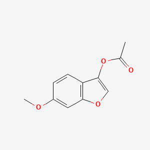 molecular formula C11H10O4 B5647803 6-methoxy-1-benzofuran-3-yl acetate 