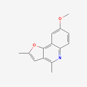 molecular formula C14H13NO2 B5647857 8-methoxy-2,4-dimethylfuro[3,2-c]quinoline 