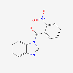 molecular formula C14H9N3O3 B5647867 1-(2-nitrobenzoyl)-1H-benzimidazole 