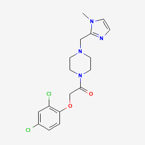 molecular formula C17H20Cl2N4O2 B5647923 1-[(2,4-dichlorophenoxy)acetyl]-4-[(1-methyl-1H-imidazol-2-yl)methyl]piperazine 