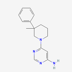 molecular formula C16H20N4 B5647933 6-(3-methyl-3-phenylpiperidin-1-yl)pyrimidin-4-amine 