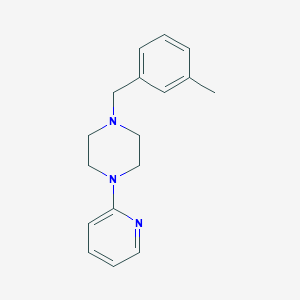 molecular formula C17H21N3 B5647948 1-(3-methylbenzyl)-4-(2-pyridinyl)piperazine 