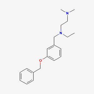 molecular formula C20H28N2O B5647976 N-[3-(benzyloxy)benzyl]-N-ethyl-N',N'-dimethyl-1,2-ethanediamine 