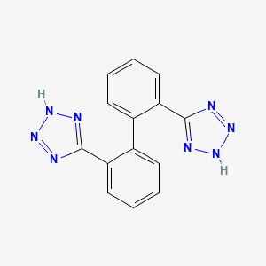molecular formula C14H10N8 B564799 2,2'-联四唑-1,1'-联苯（氯沙坦杂质） CAS No. 1159977-11-3