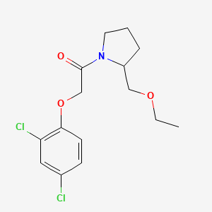 molecular formula C15H19Cl2NO3 B5648024 1-[(2,4-dichlorophenoxy)acetyl]-2-(ethoxymethyl)pyrrolidine 