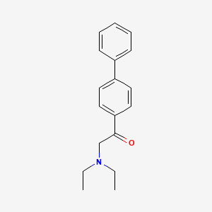 molecular formula C18H21NO B5648031 1-(4-biphenylyl)-2-(diethylamino)ethanone 