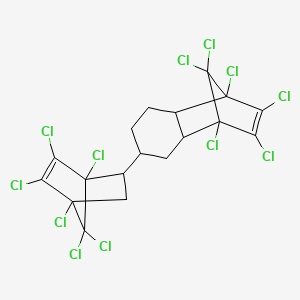 molecular formula C18H12Cl12 B564805 马邦 CNB 23010 CAS No. 26595-57-3