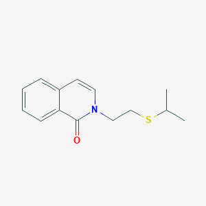 molecular formula C14H17NOS B5648053 2-[2-(isopropylthio)ethyl]isoquinolin-1(2H)-one 