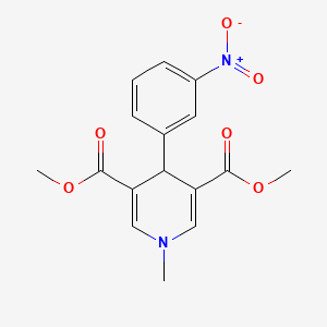 molecular formula C16H16N2O6 B5648117 dimethyl 1-methyl-4-(3-nitrophenyl)-1,4-dihydro-3,5-pyridinedicarboxylate 
