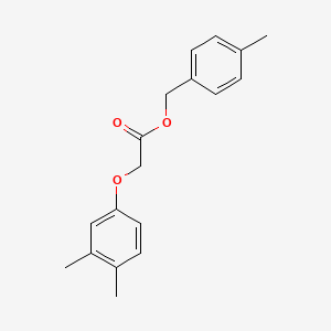 molecular formula C18H20O3 B5648118 4-methylbenzyl (3,4-dimethylphenoxy)acetate 