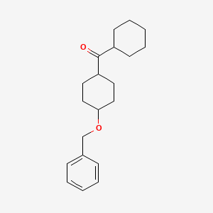 [4-(Benzyloxy)cyclohexyl](cyclohexyl)methanone
