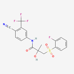 molecular formula C18H14F4N2O4S B564818 2-Fluoro-4-desfluoro Bicalutamide CAS No. 1159977-36-2