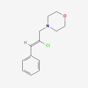 4-(2-chloro-3-phenyl-2-propen-1-yl)morpholine