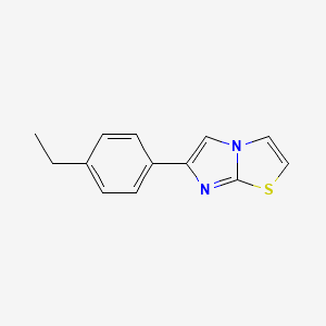 molecular formula C13H12N2S B5648284 6-(4-ethylphenyl)imidazo[2,1-b][1,3]thiazole 