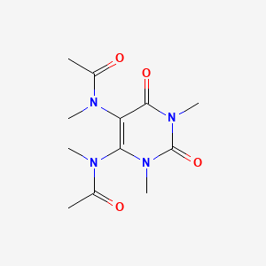 molecular formula C12H18N4O4 B564834 N,N'-(1,3-Dimethyl-2,6-dioxo-1,2,3,6-tetrahydropyrimidine-4,5-diyl)bis(N-methylacetamide) CAS No. 105143-41-7