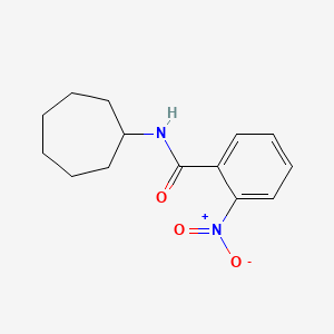 molecular formula C14H18N2O3 B5648382 N-cycloheptyl-2-nitrobenzamide 