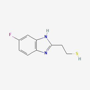 molecular formula C9H9FN2S B564846 2-(5-fluoro-1H-benzo[d]imidazol-2-yl)ethanethiol CAS No. 109949-20-4