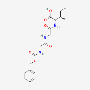 molecular formula C18H25N3O6 B564848 Z-甘氨酰-甘氨酰-异亮氨酸-OH CAS No. 102601-54-7