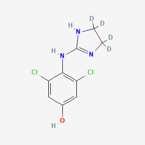 molecular formula C9H9Cl2N3O B564849 4-羟基可乐定-d4 CAS No. 1189988-05-3